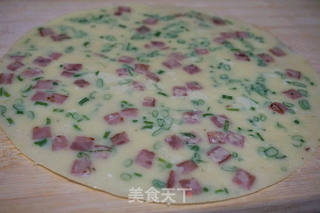 培根鸡蛋饼的做法步骤:9
