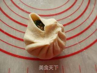 ##春食野菜香#荠菜生煎包的做法图解13