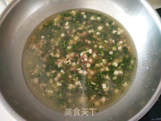 #春食野菜香# 荠菜豆腐羹的做法步骤：11