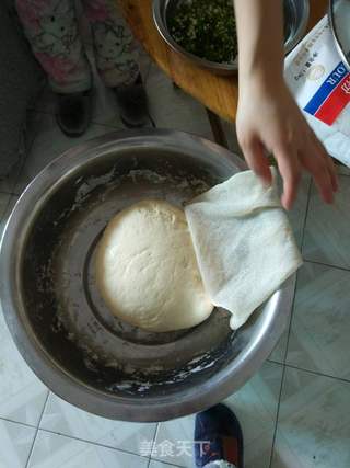 姜豆香肉包的做法步骤:3