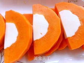 椰奶木瓜冻的做法步骤:6