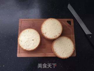 #第四届烘焙大赛暨是爱吃节#【三生三世十里桃花】果味奶油蛋糕的做法步骤：9