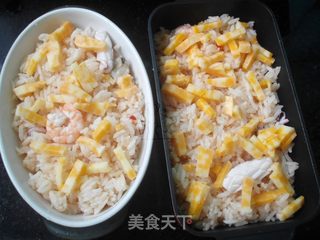 #第四届烘焙大赛暨是爱吃节#芝士海鲜焗饭的做法步骤:7