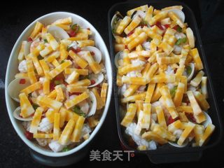 #第四届烘焙大赛暨是爱吃节#芝士海鲜焗饭的做法步骤:9