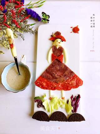 美女煎饼的做法步骤:14