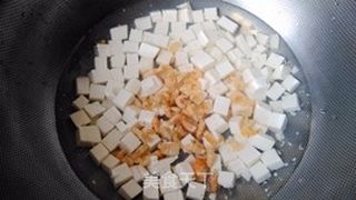 #春食野菜香#荠菜虾米豆腐羹的做法步骤:7