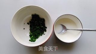 #春食野菜香#荠菜虾米豆腐羹的做法步骤：6