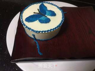 #第四届烘焙大赛暨是爱吃节#手绘蝴蝶慕斯蛋糕的做法步骤:19