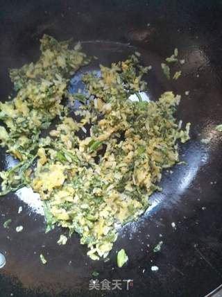 香椿蛋炒饭的做法步骤:6