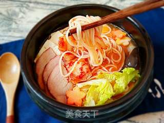 酸辣泡菜面的做法步骤:5