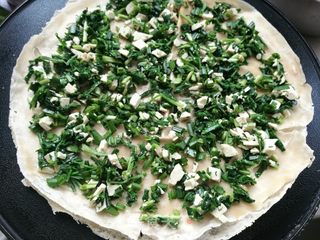 #春食野菜香#滕州荠菜豆腐菜煎饼的做法步骤:6