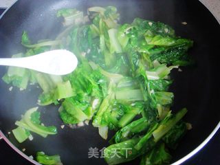#春食野菜香#蒜蓉莴笋叶的做法步骤:8