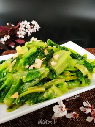 #春食野菜香#蒜蓉莴笋叶的做法步骤:12