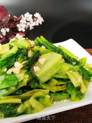 #春食野菜香#蒜蓉莴笋叶的做法步骤:11