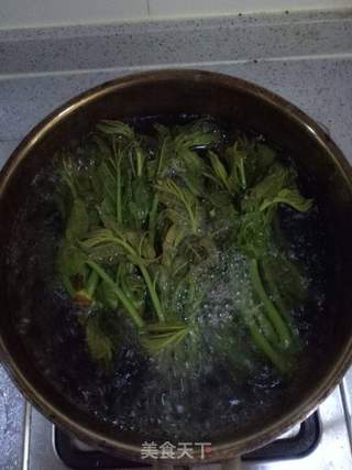 #春食野菜香#香椿蛋炒饭的做法步骤:3