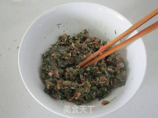 ＃春食野菜香＃杂粮茴香鲜肉饼的做法步骤：4