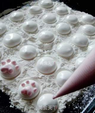 自制猫爪棉花糖的做法步骤:11