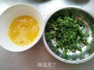 #春食野菜香#荠菜虾仁炒饭的做法步骤:2