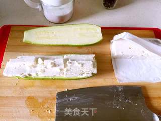 #第四届烘焙大赛暨是吃货节#羊奶酪烤西葫芦的做法步骤:4