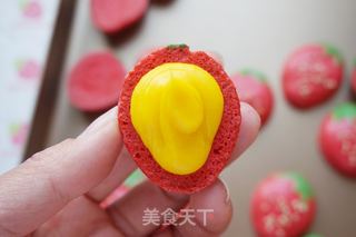 #第四届烘焙大赛暨是爱吃节#法式草莓马卡龙的做法步骤:19