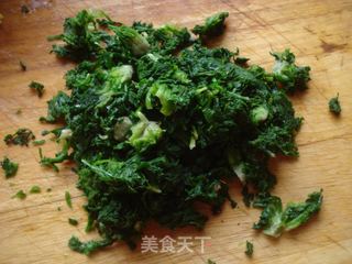 #春食野菜香#荠菜蛋包饭的做法步骤:3