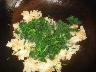 #春食野菜香#荠菜蛋包饭的做法步骤:6