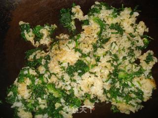 #春食野菜香#荠菜蛋包饭的做法步骤:7