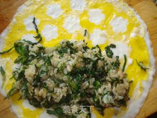 #春食野菜香#荠菜蛋包饭的做法步骤:13