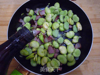 腊味蚕豆饭的做法步骤:7