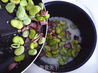腊味蚕豆饭的做法步骤:9