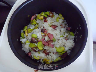 腊味蚕豆饭的做法步骤:11