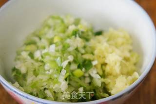 #春食野菜香#蒲公英馅水饺的做法步骤：5