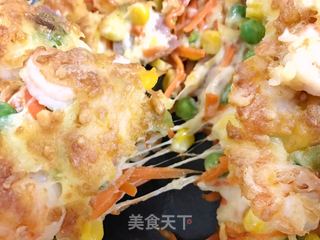 #第四届烘焙大赛暨是爱吃节#鲜虾培根披萨的做法步骤:11