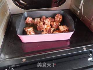 #第四节烘焙大赛暨是爱吃节#黑椒排骨饭的做法步骤:6