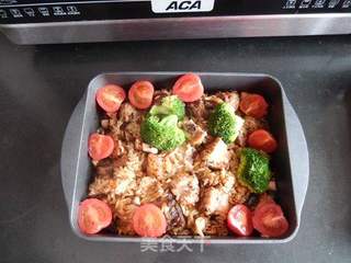 #第四节烘焙大赛暨是爱吃节#黑椒排骨饭的做法步骤:10