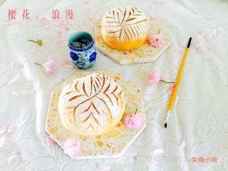 #第四届烘焙大赛暨是爱吃节#浪漫樱花蜜豆软欧的做法步骤:22