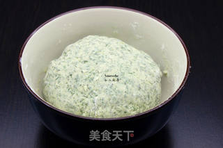 #春食野菜香#艾青酸菜煎饺的做法步骤:4