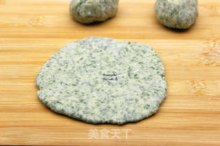 #春食野菜香#艾青酸菜煎饺的做法步骤:5
