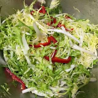 #春食野菜香# 糖醋拌苦菊的做法步骤:6