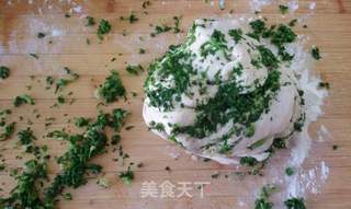 #春食野菜香#荠菜馒头的做法步骤:9