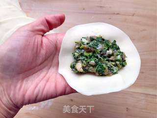 #春食野菜香# 荠菜烫面包子的做法步骤：10