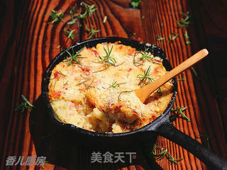 #第四届烘焙大赛暨是爱吃节#烤芝士培根土豆泥的做法步骤:11