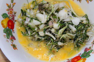 #春食野菜香#野葱鸡蛋酱的做法步骤:4