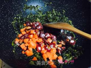 雪菜香肠焖饭的做法步骤:6