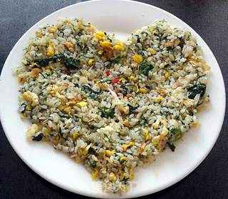 #春食野菜香#蒲公英鸡蛋炒饭的做法步骤:13