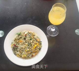 #春食野菜香#蒲公英鸡蛋炒饭的做法步骤:17