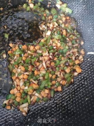 青椒香菇蒸蛋的做法步骤:6