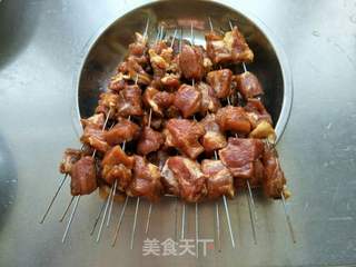 #第四届烘焙大赛暨是爱吃节#孜然烤肉串的做法步骤:3