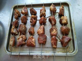 #第四届烘焙大赛暨是爱吃节#孜然烤肉串的做法步骤:4
