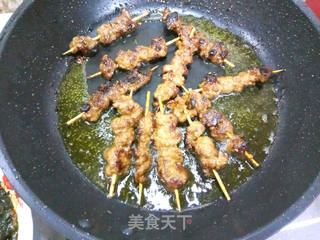 牙签牛肉的做法步骤:11